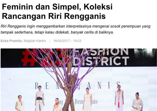 Majalah Kartini : Feminin dan Simpel, Koleksi Rancangan Riri Rengganis