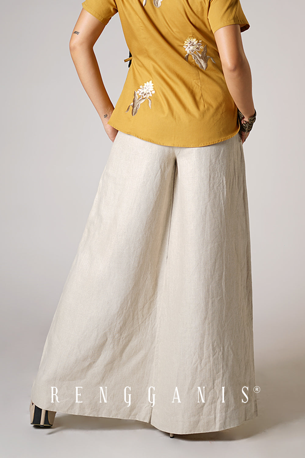 Linen Palazzo Pants