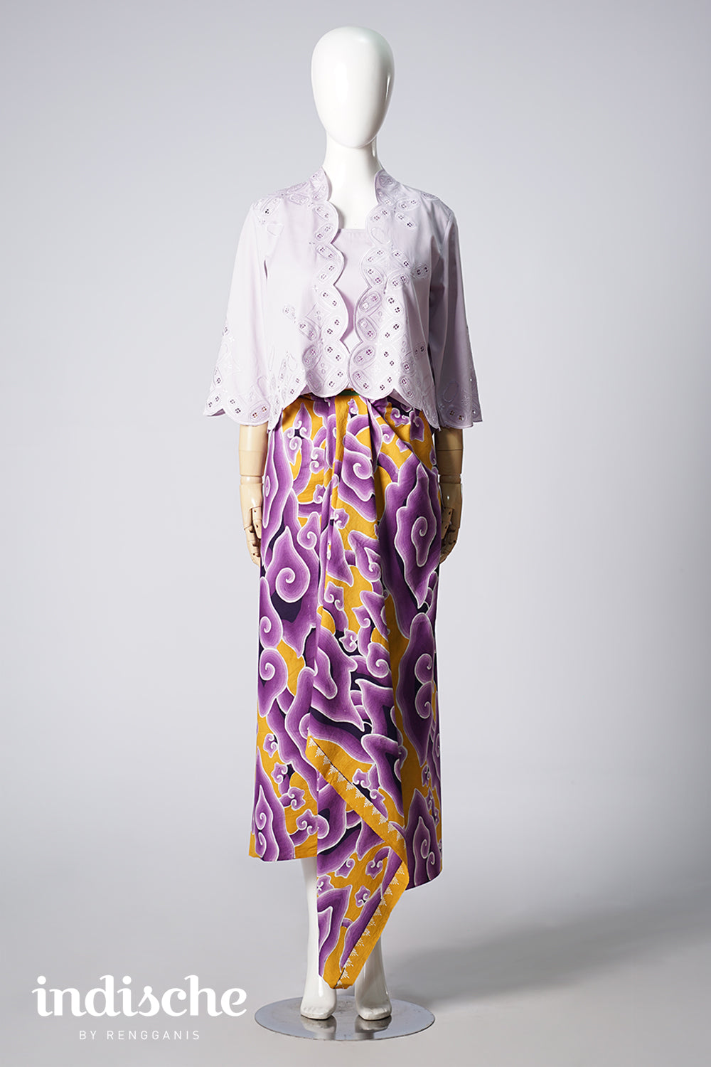 Kawung Bolero in Lilac