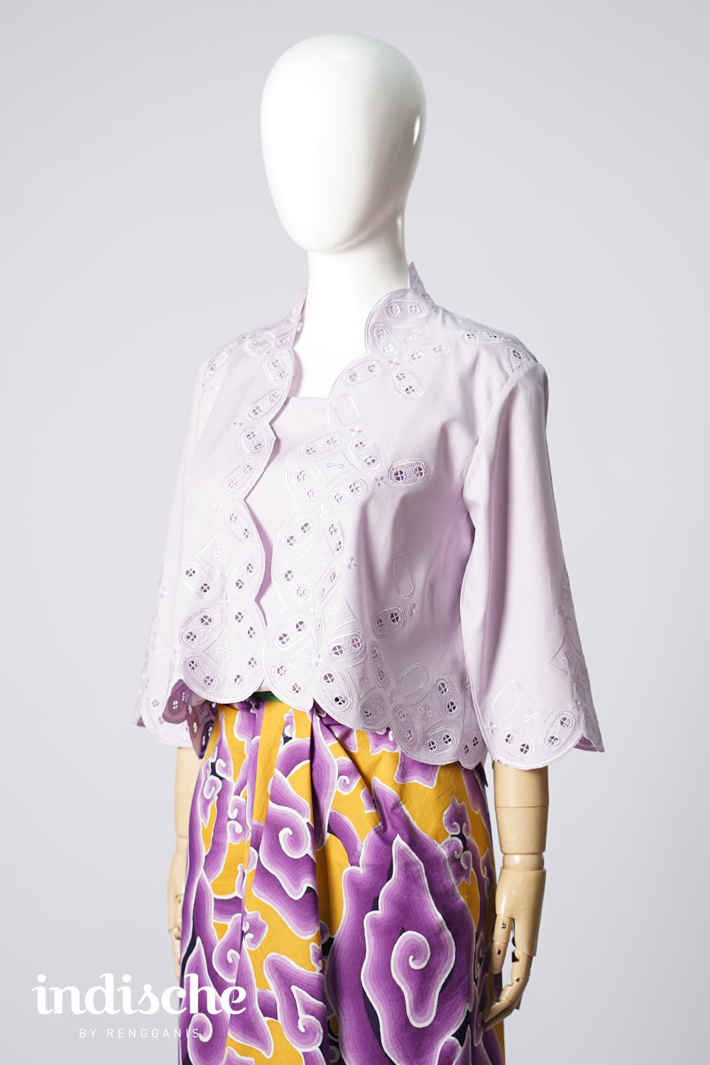 Kawung Bolero in Lilac