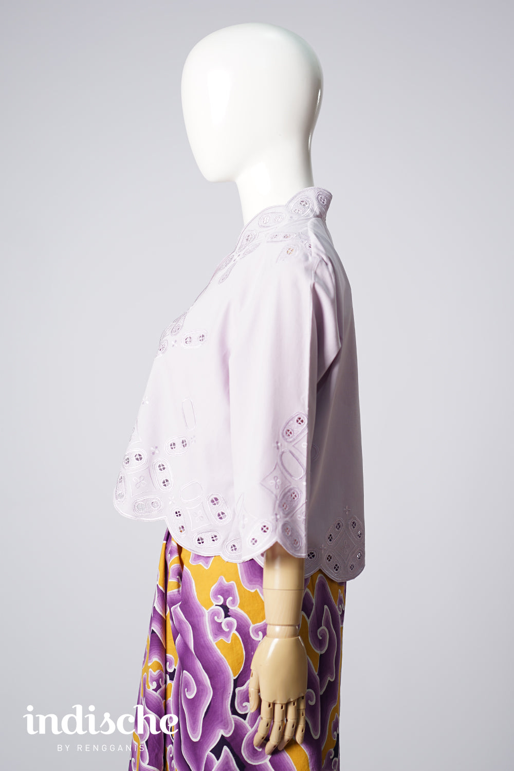 Kawung Bolero in Lilac