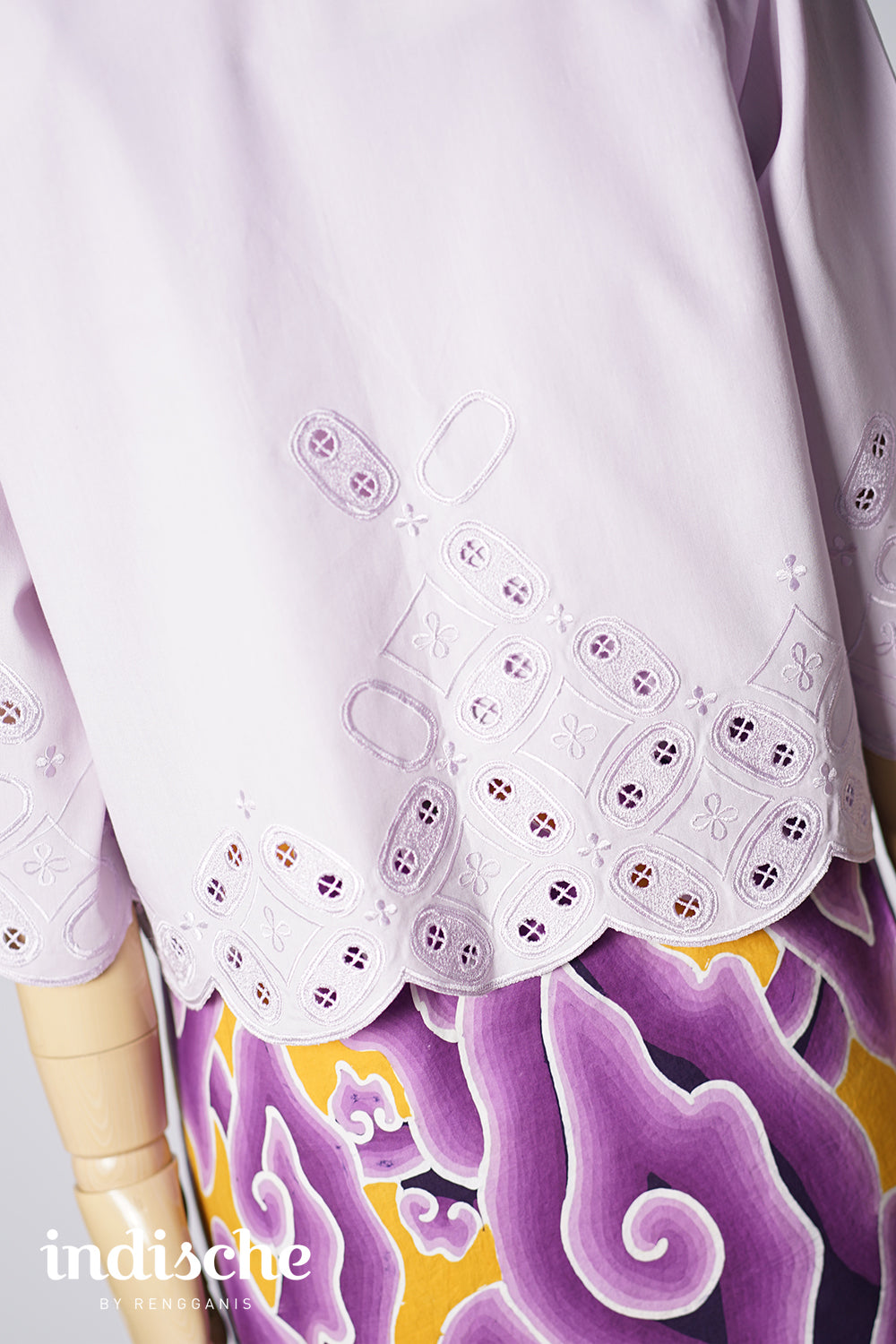 Kawung Bolero in Lilac