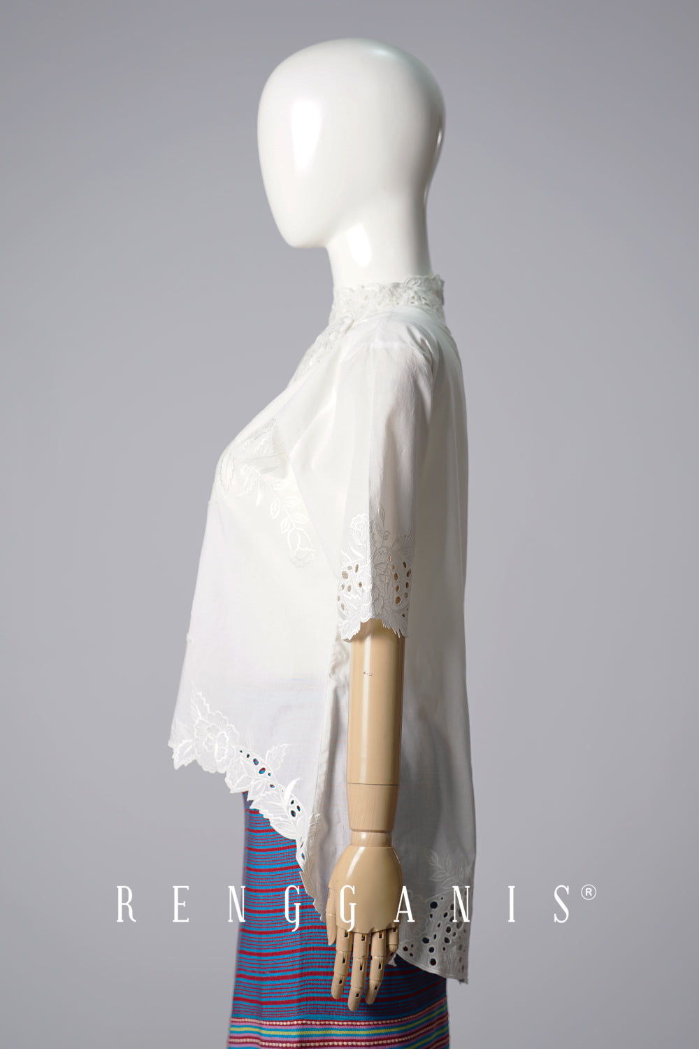 Gendis with 1/2 Sleeves in Broken White