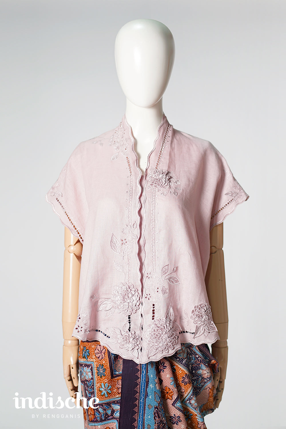 Dahlia Oversized Kebaya in Dusty Pink