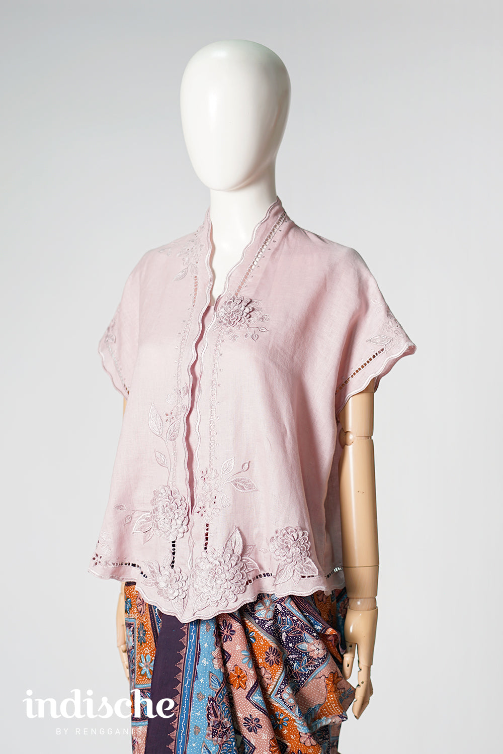 Dahlia Oversized Kebaya in Dusty Pink