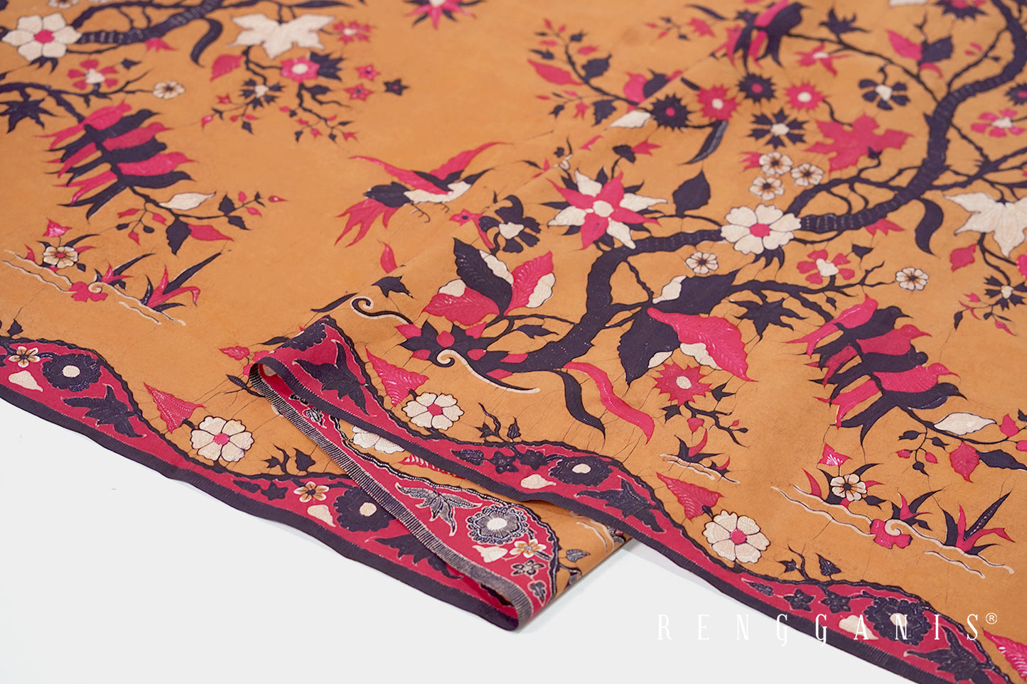 Handdrawn Batik Tulis Cirebon motif Burung Renteng