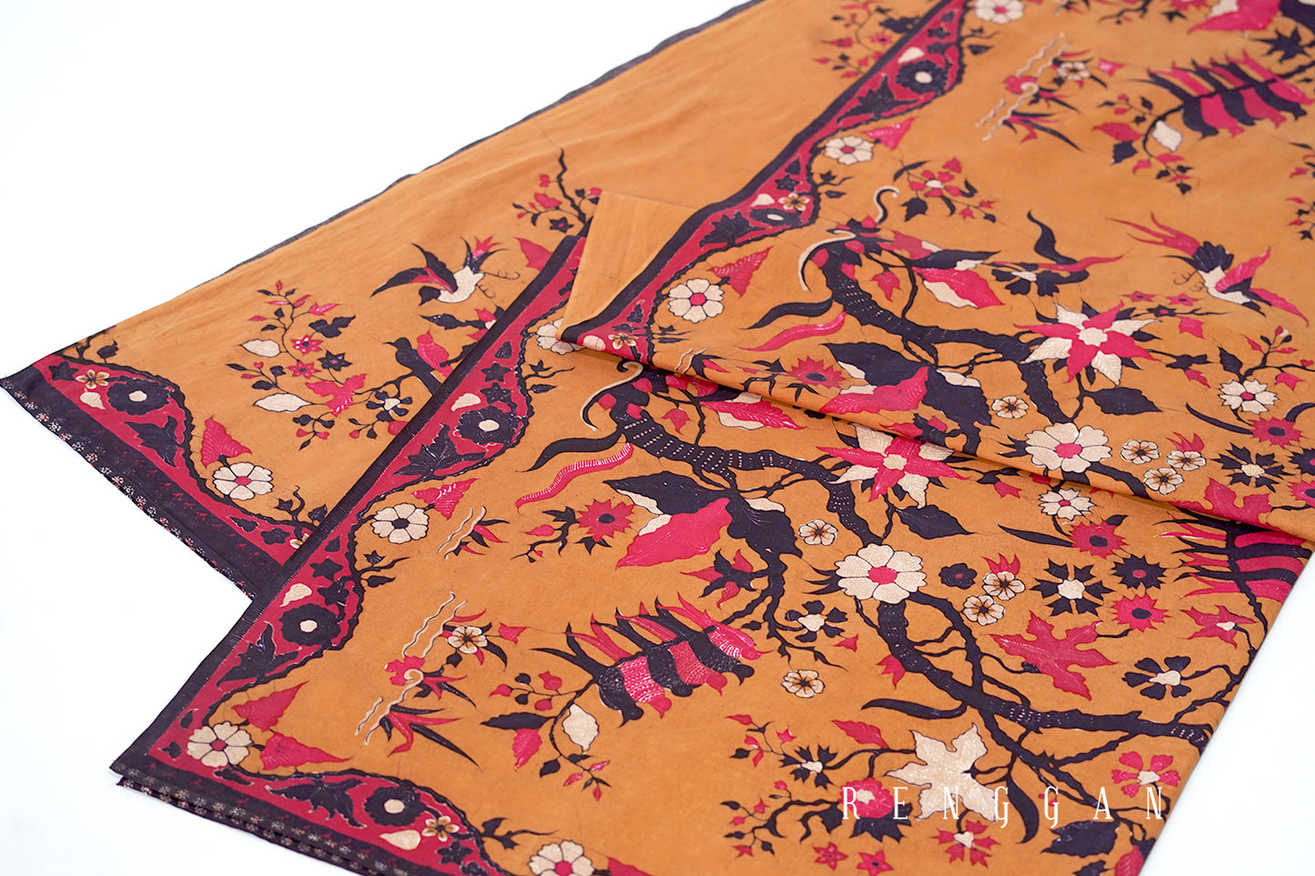 Handdrawn Batik Tulis Cirebon motif Burung Renteng
