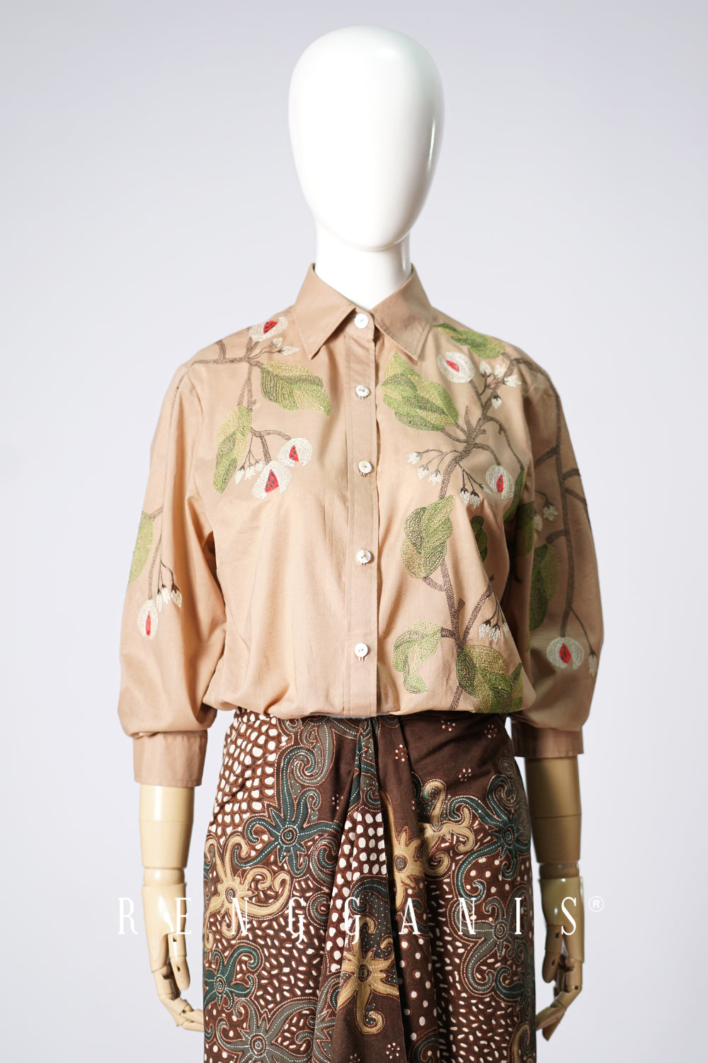 Pala Shirt in Taupe Brown