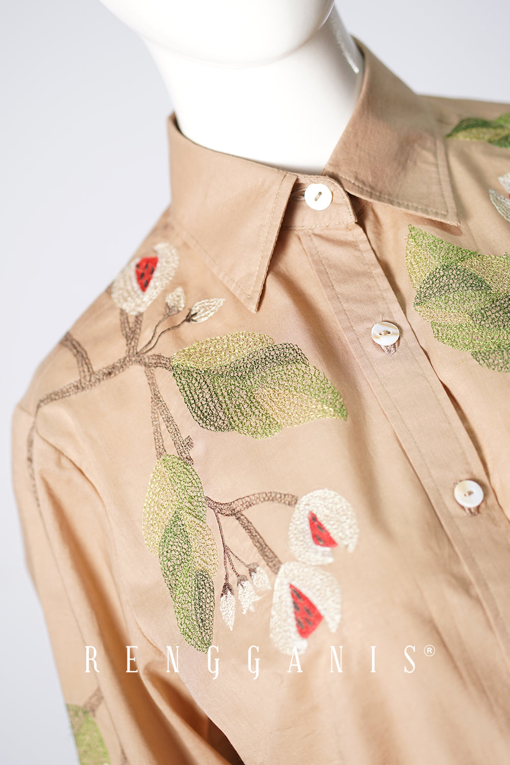 Pala Shirt in Taupe Brown