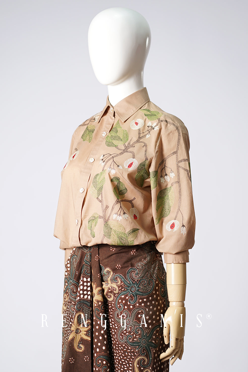 Pala Shirt in Taupe Brown