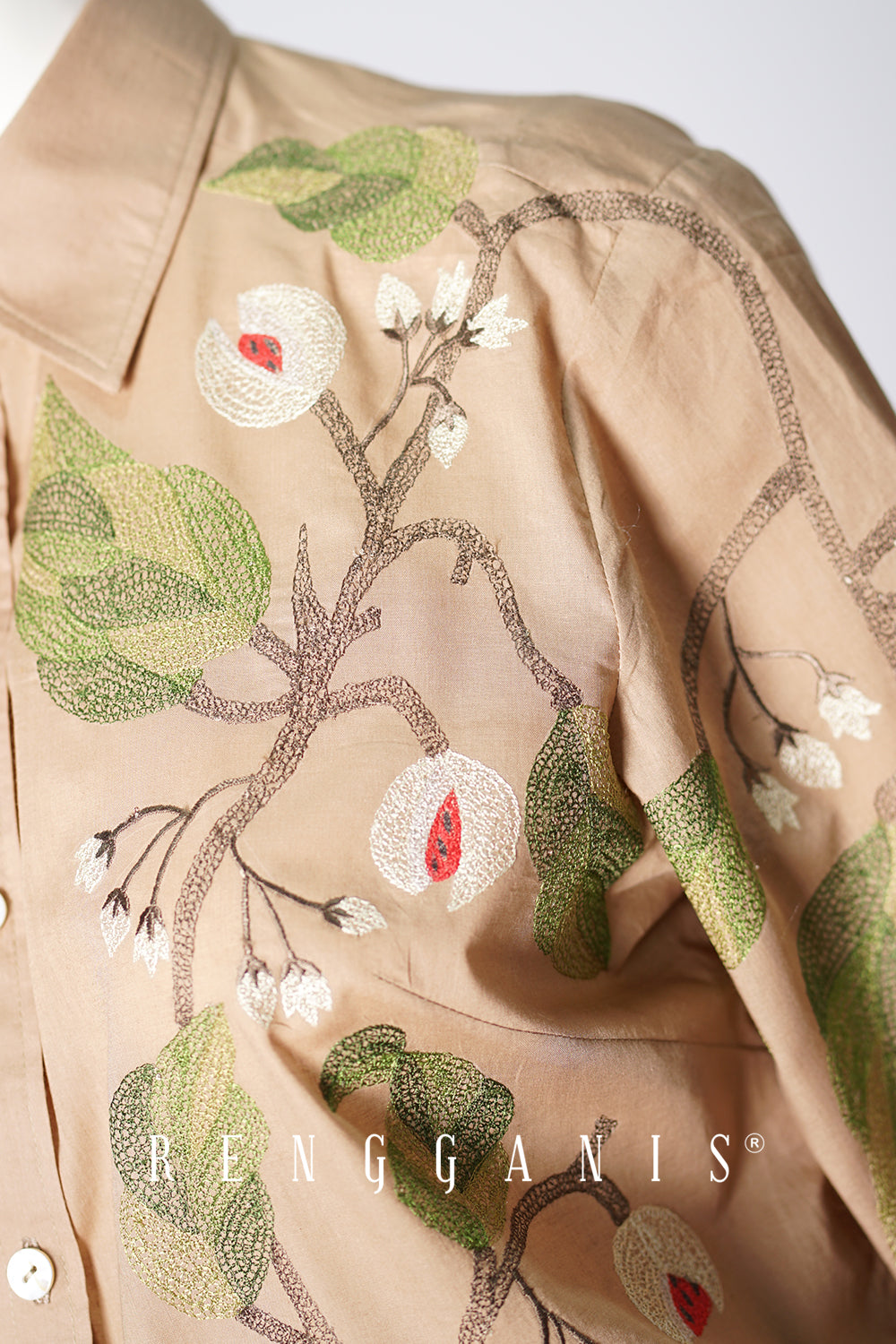 Pala Shirt in Taupe Brown