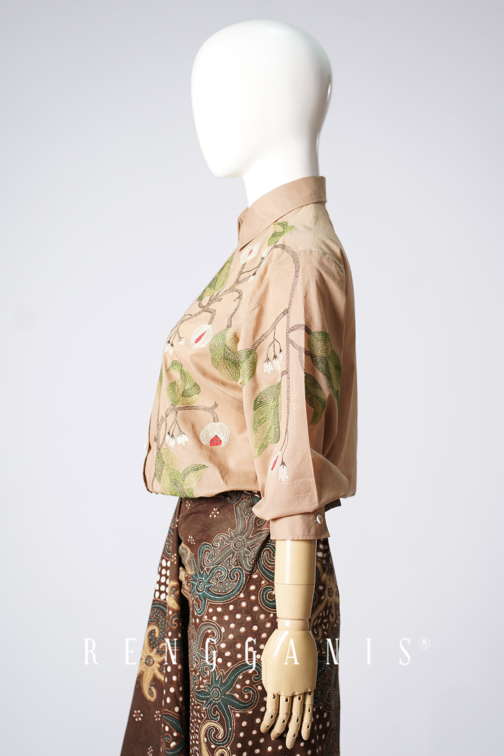 Pala Shirt in Taupe Brown