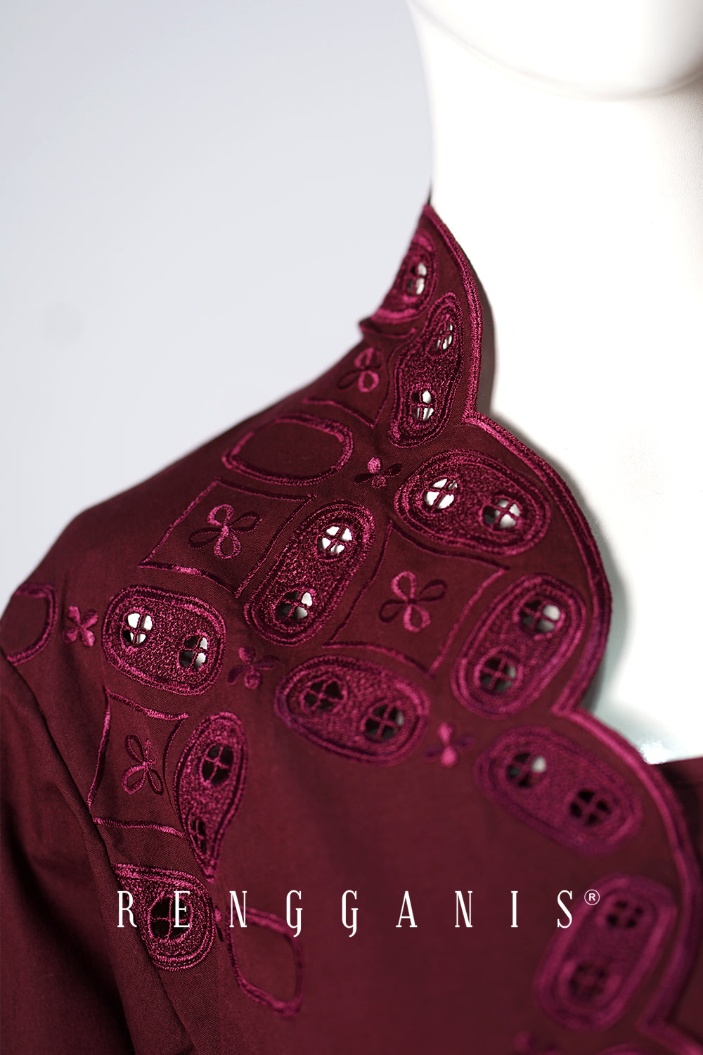 Kawung Bolero in Deep Berry