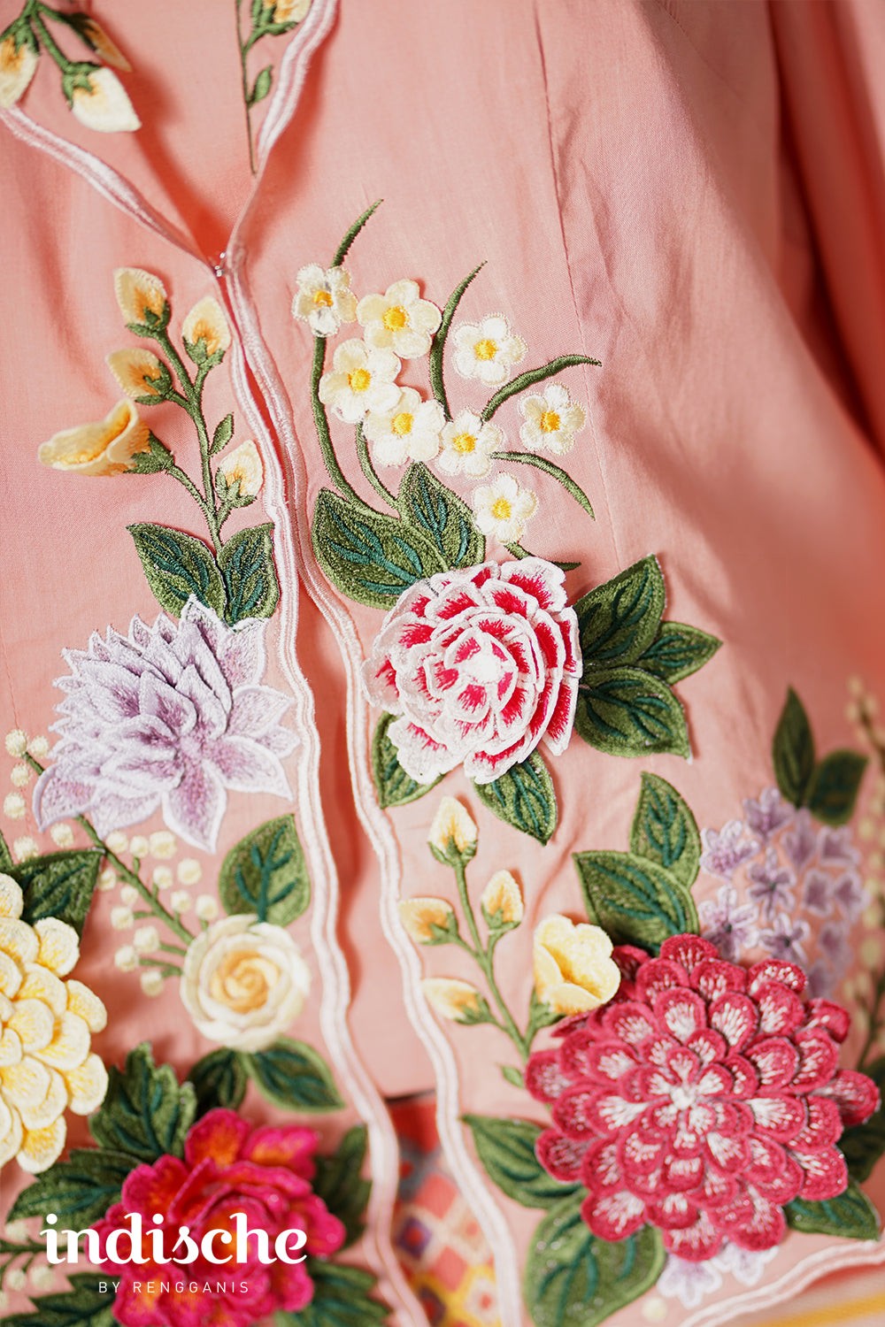 Wild Garden Kebaya in Kimono Sleeves