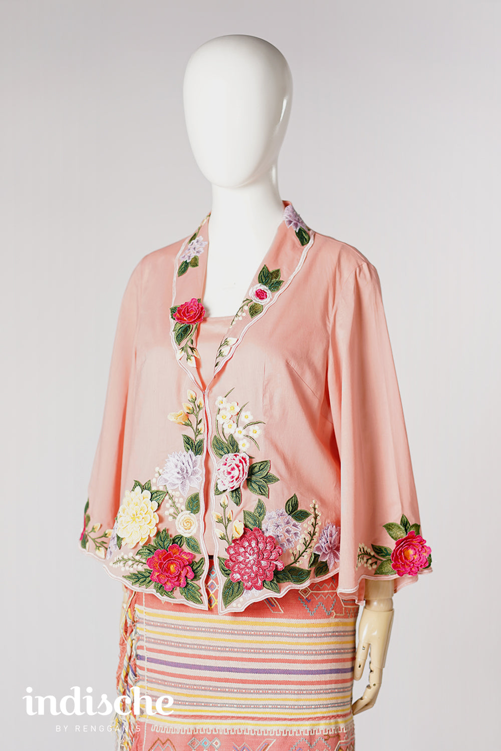 Wild Garden Kebaya in Kimono Sleeves