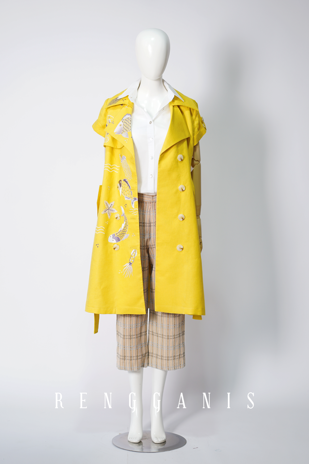 Sea Life Trench Coat