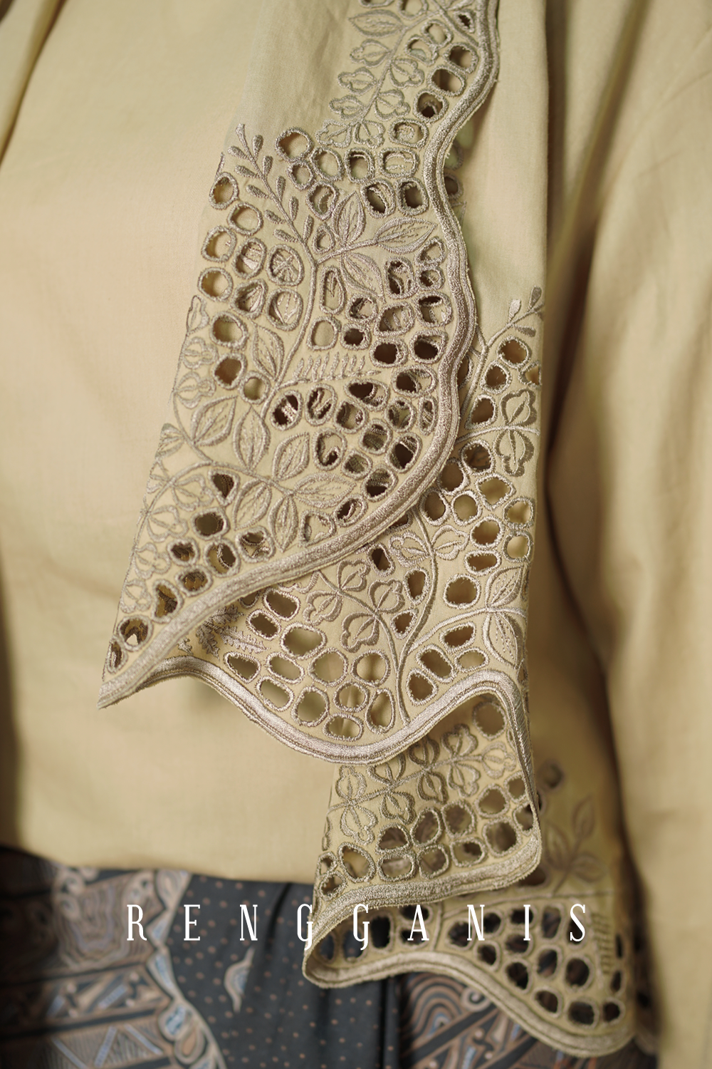 Buih Asymmetrical Outer in Taupe Brown