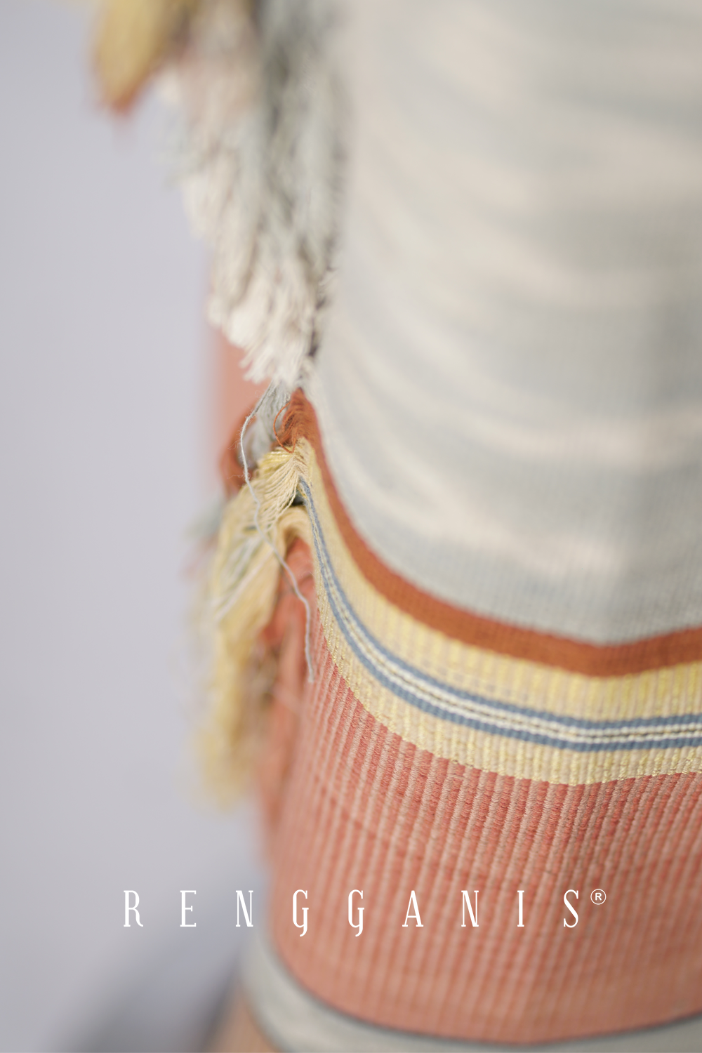 Uncut Handwoven Ikat Sarong Skirt from Sikka