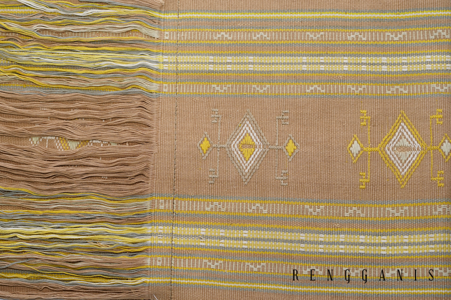 Naturally Dyed Handwoven Scarf from Mandeu