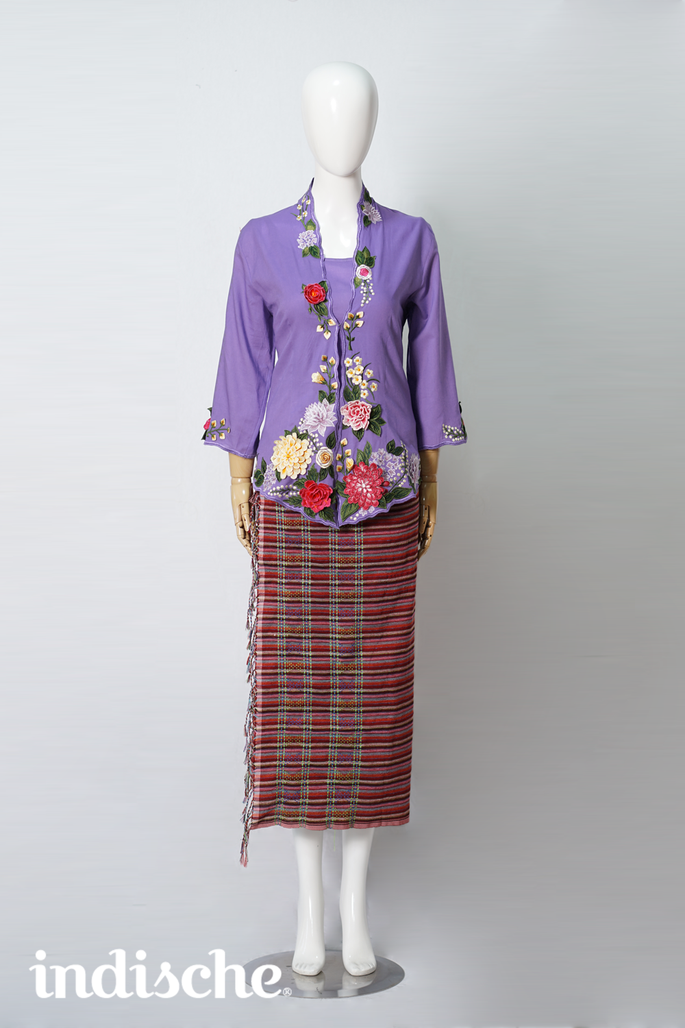 Wild Garden Kebaya in Light Purple