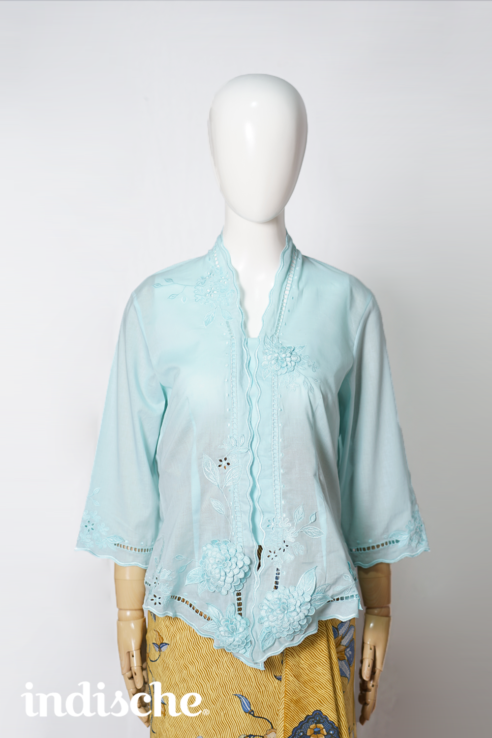 Kebaya Dahlia in Mint Blue