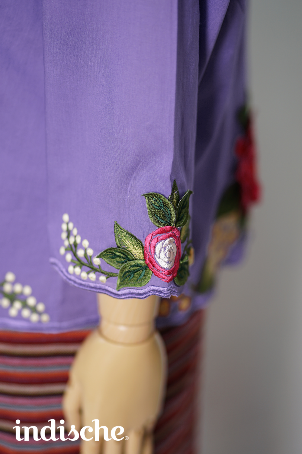 Wild Garden Kebaya in Light Purple