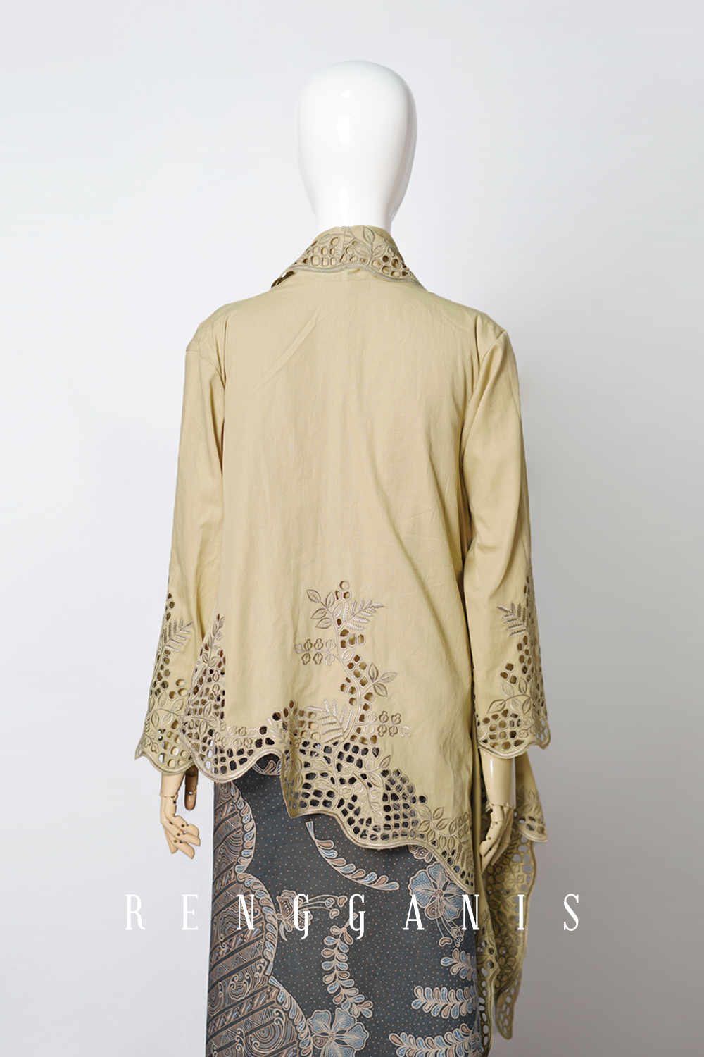 Buih Asymmetrical Outer in Taupe Brown