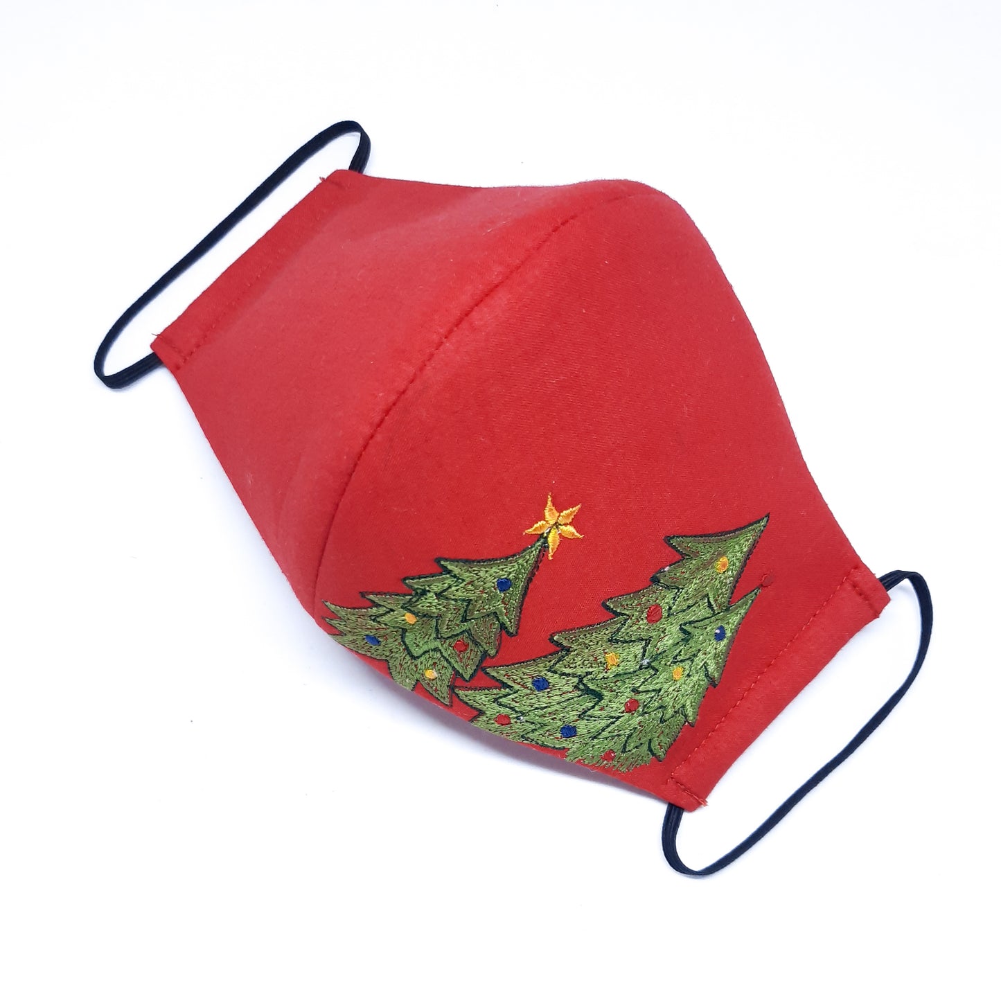 Red Christmas Tree Facemask