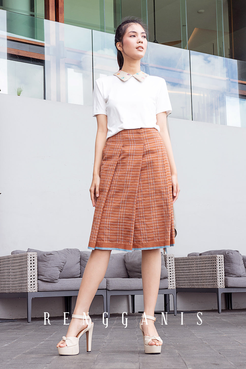 Baduy Uncut Pleated Skirt