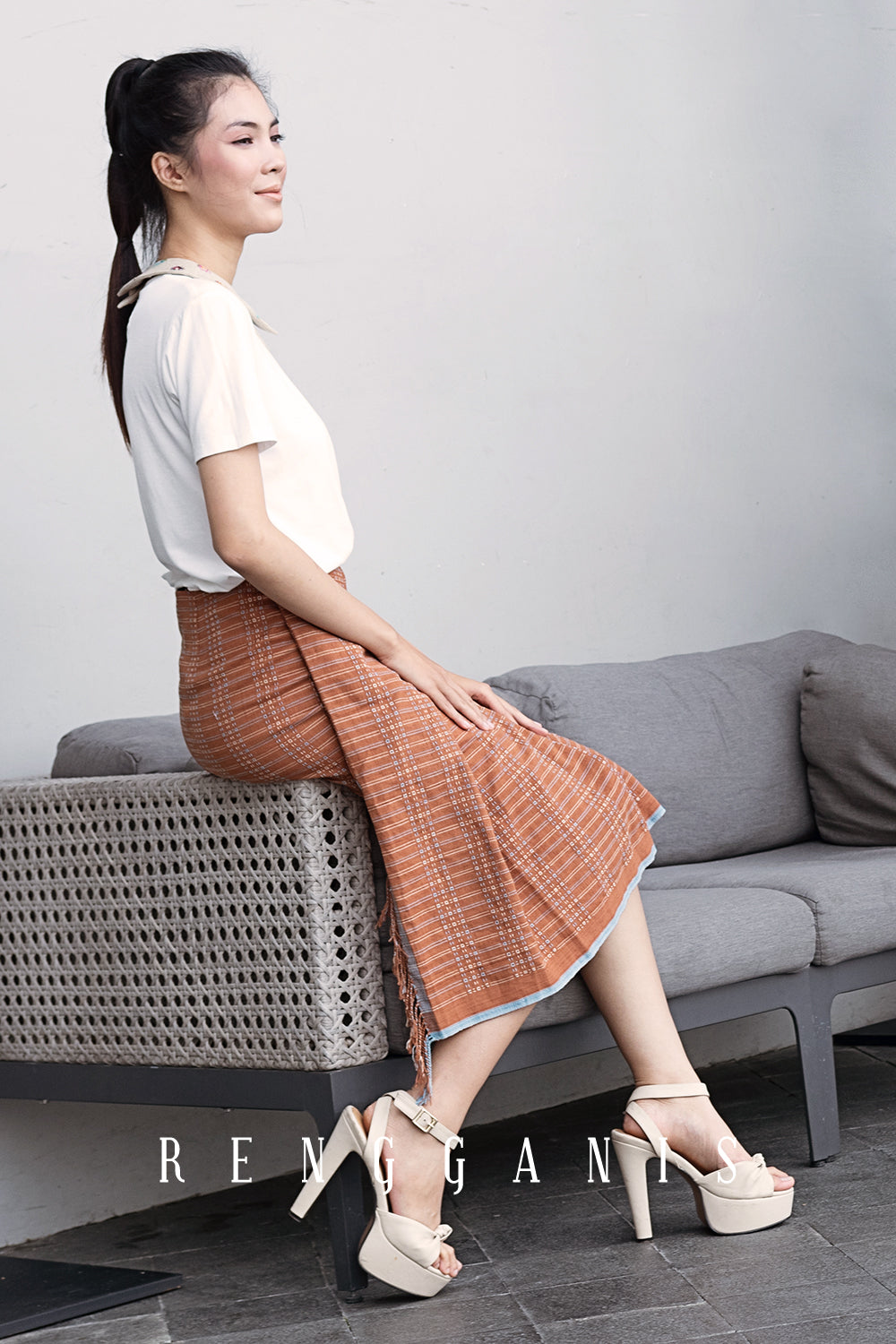 Baduy Uncut Pleated Skirt