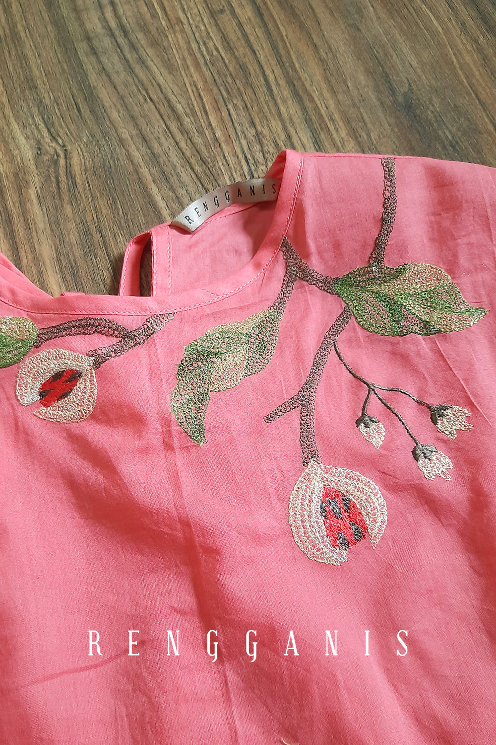 Pala Top in Coral Pink