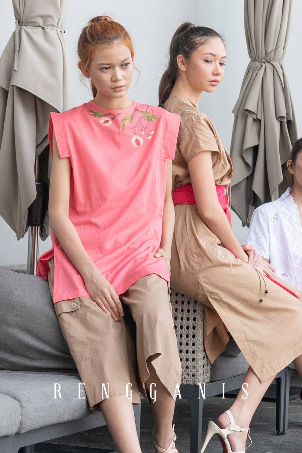 Pala Top in Coral Pink