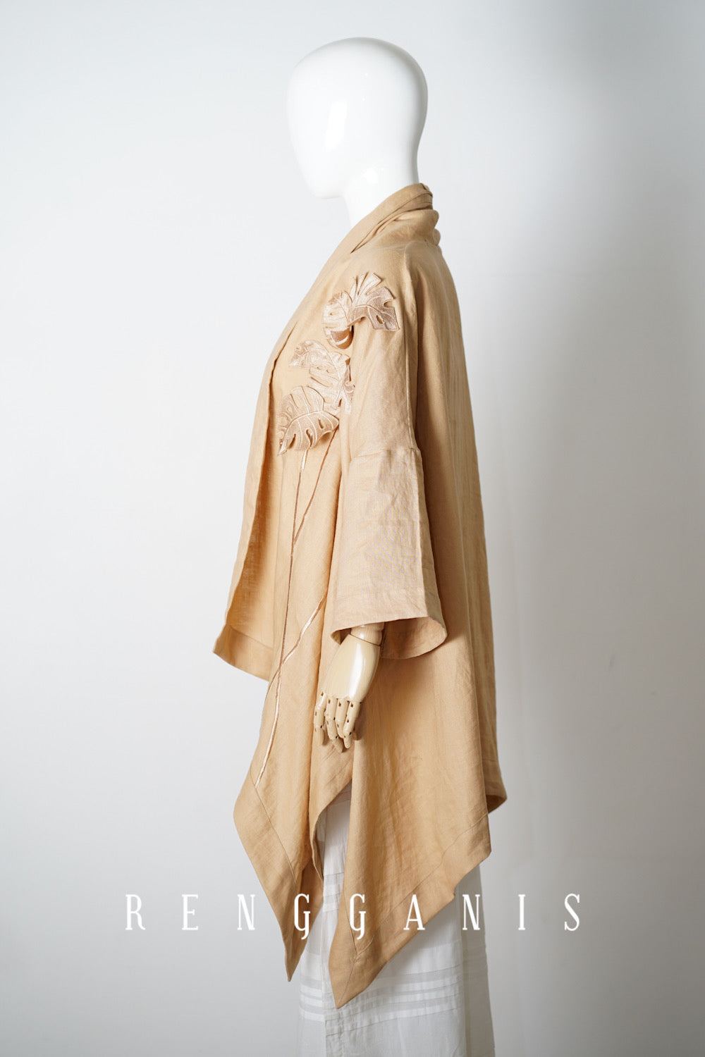 Monstera Kimono Outer in Linen