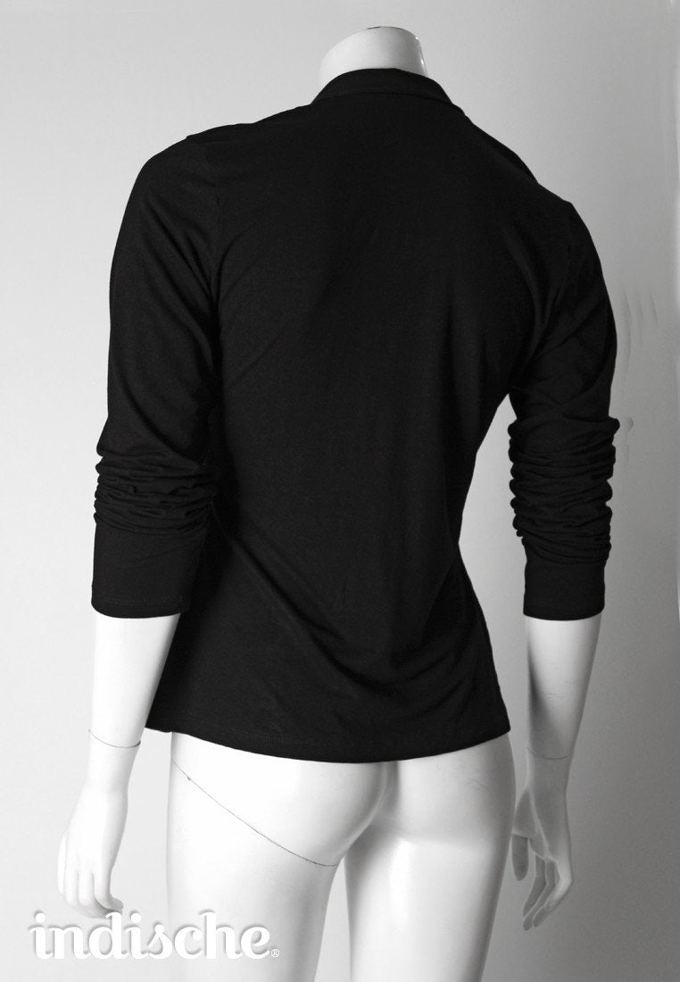 Long Sleeved Kutubaru Raba in Black