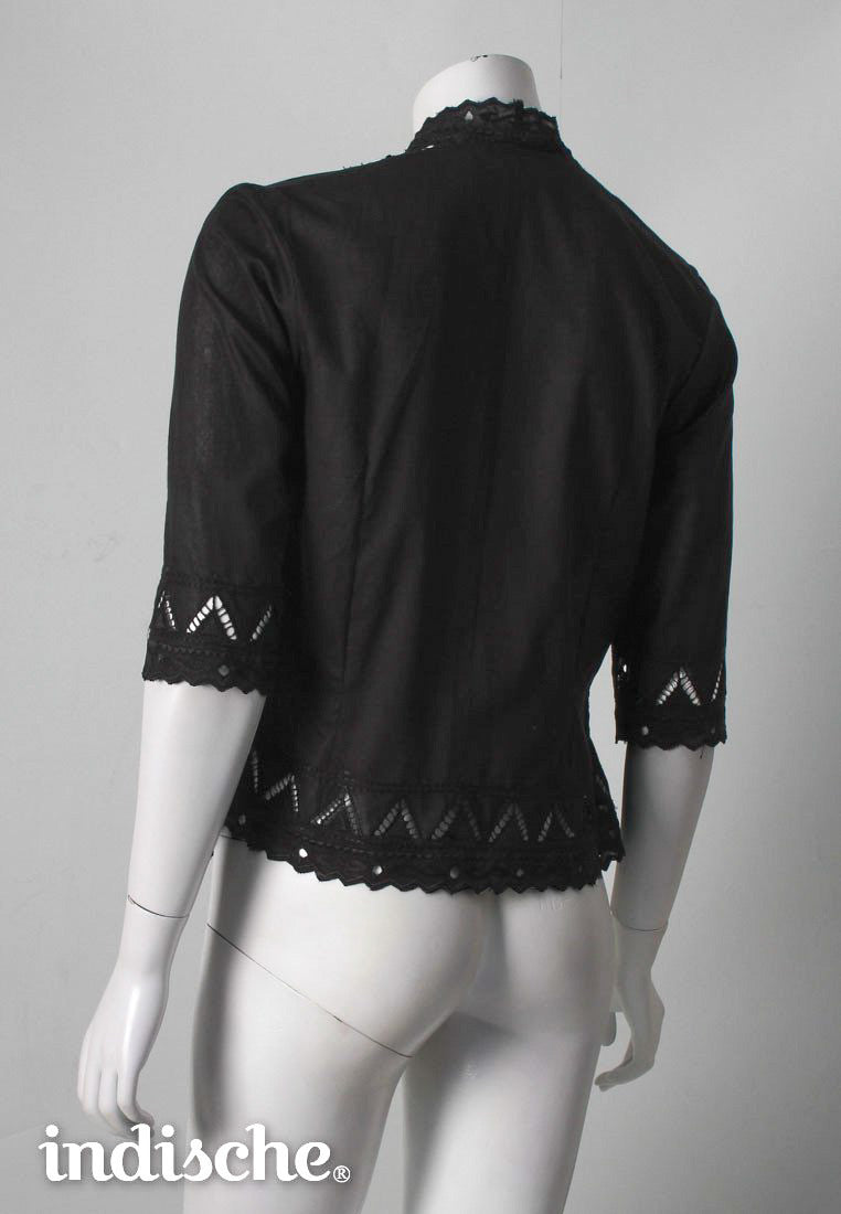 Long Pucuk Kebaya in Black