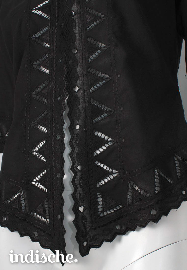 Long Pucuk Kebaya in Black