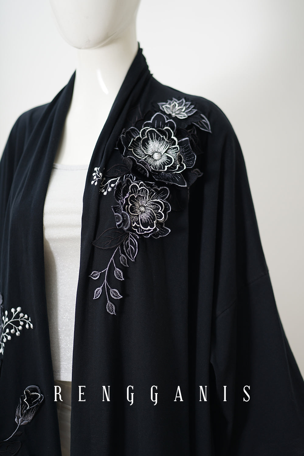 Front Lotus Outer in Kimono Sleeves