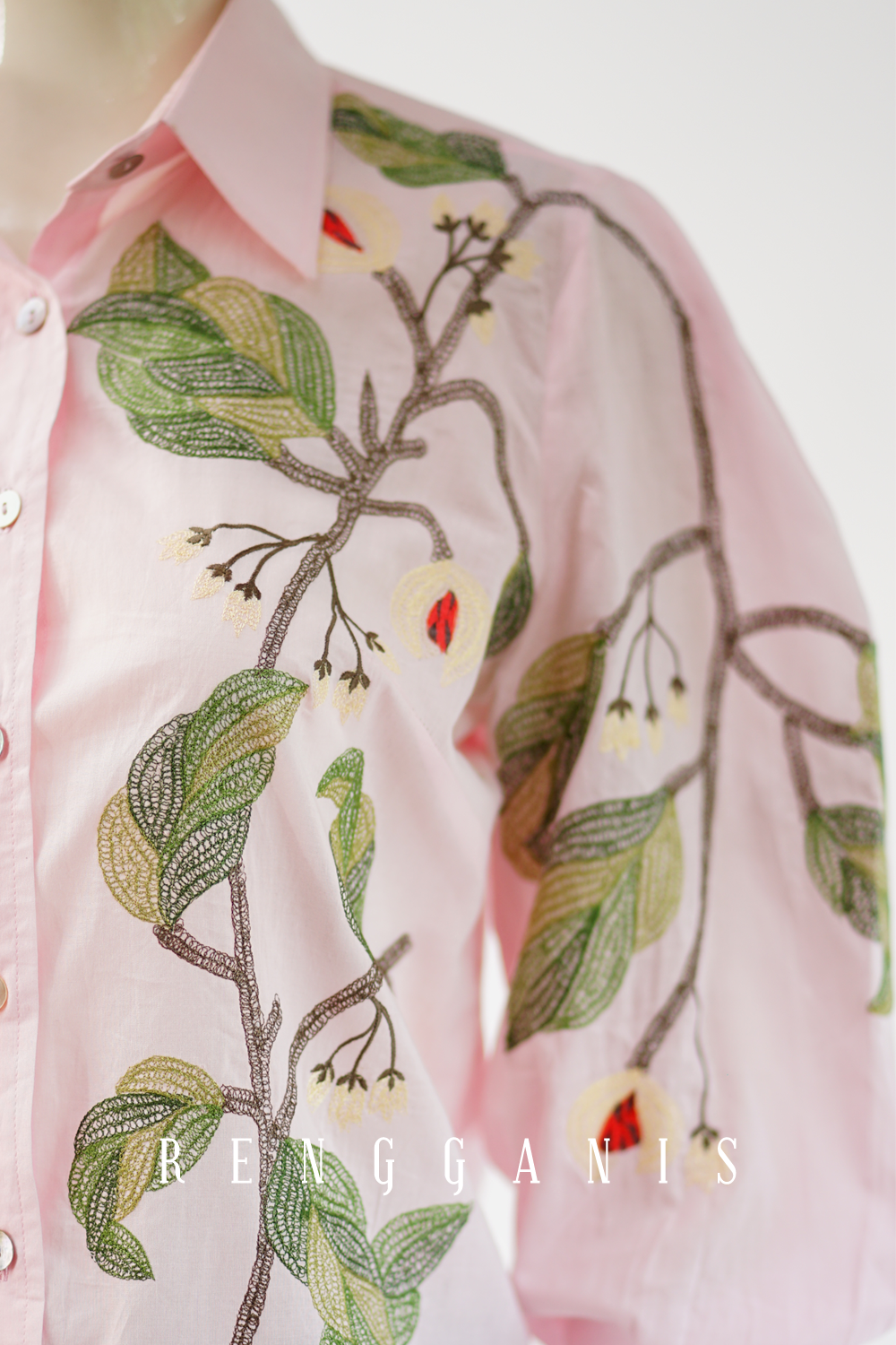 Pala Puffed Shirt in Baby Pink