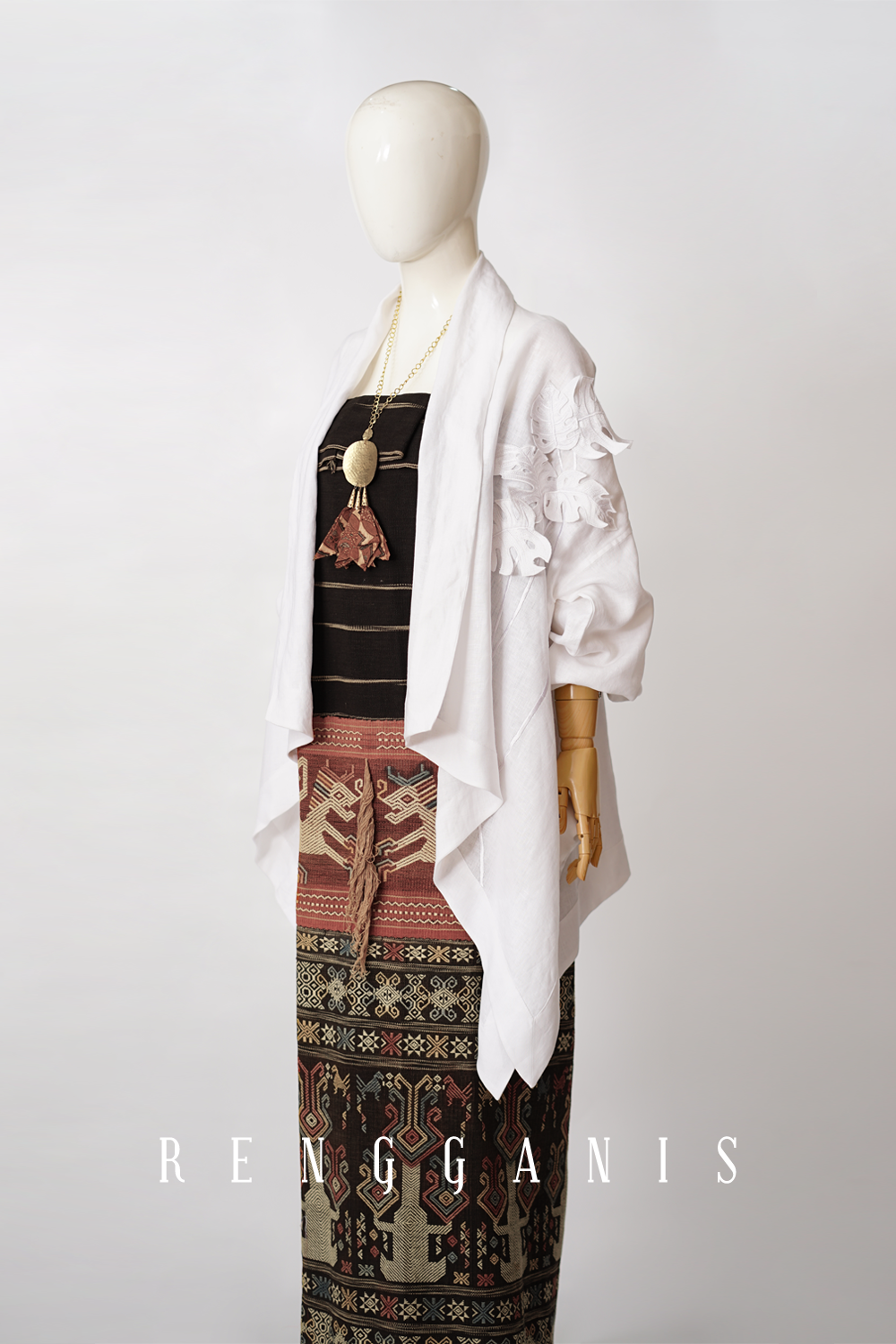 Monstera Kimono Outer in Linen