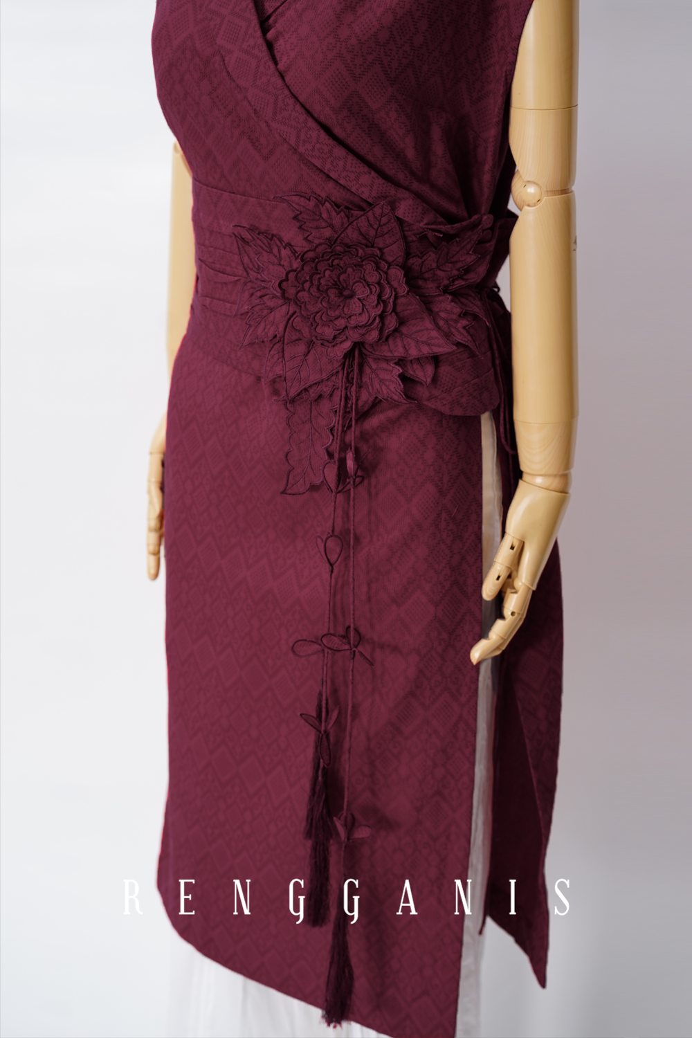 Little Kimono in Maroon