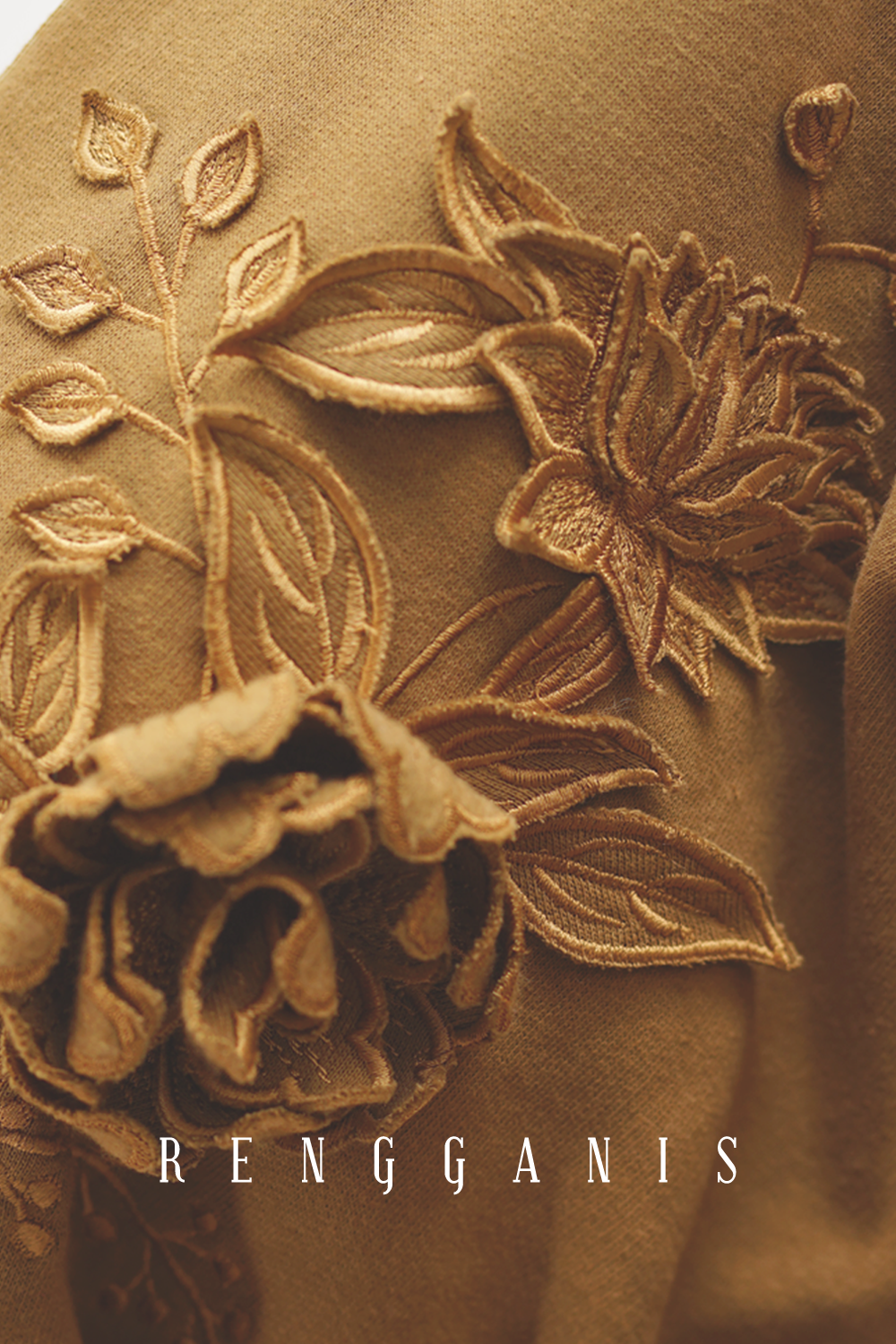 Knit Poncho in Dijon Brown