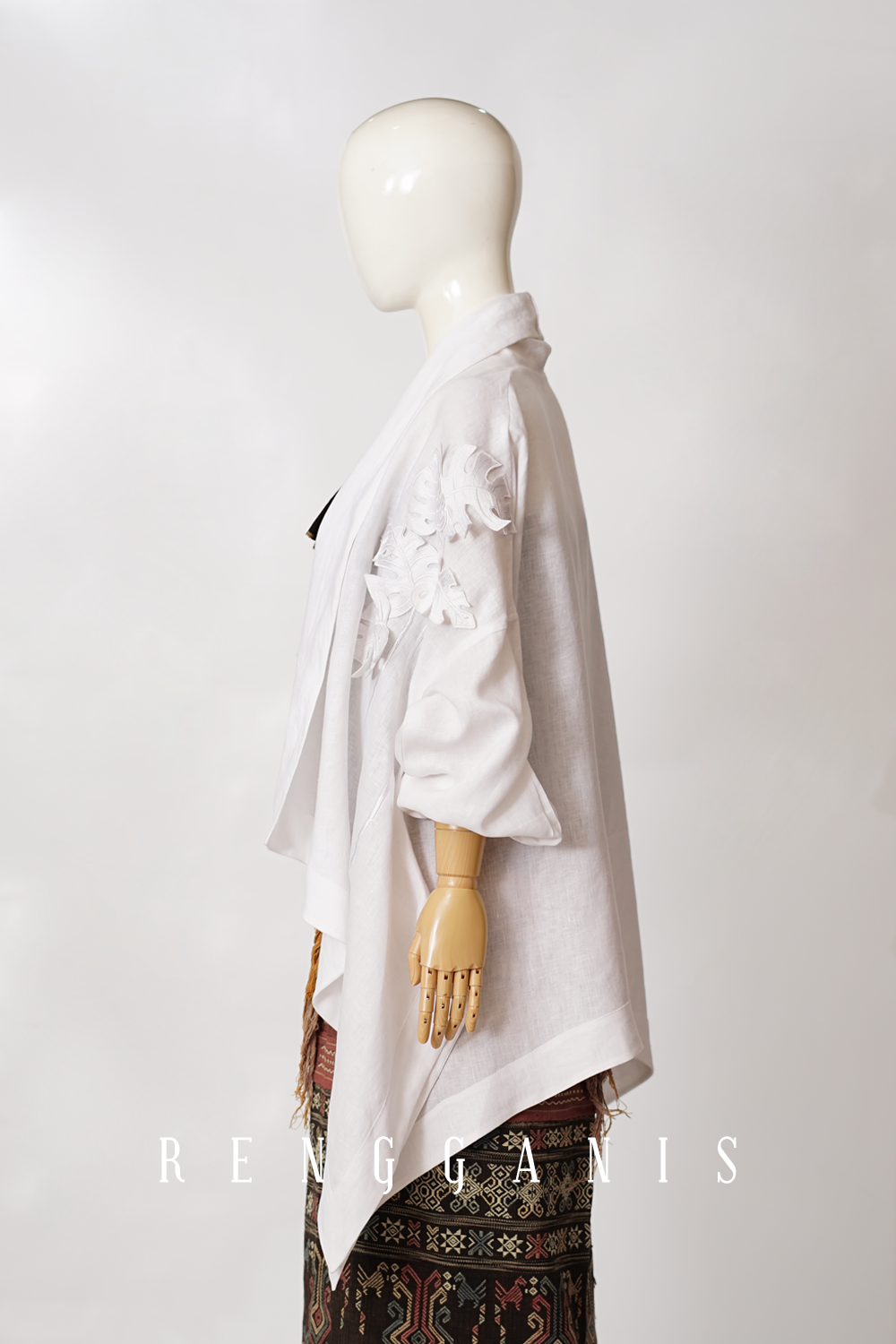 Monstera Kimono Outer in Linen