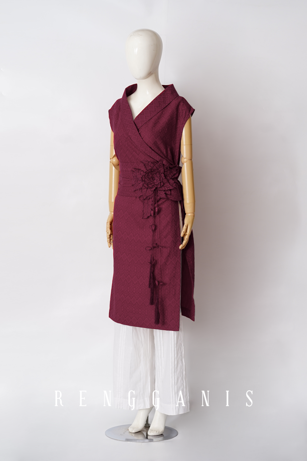Little Kimono in Maroon