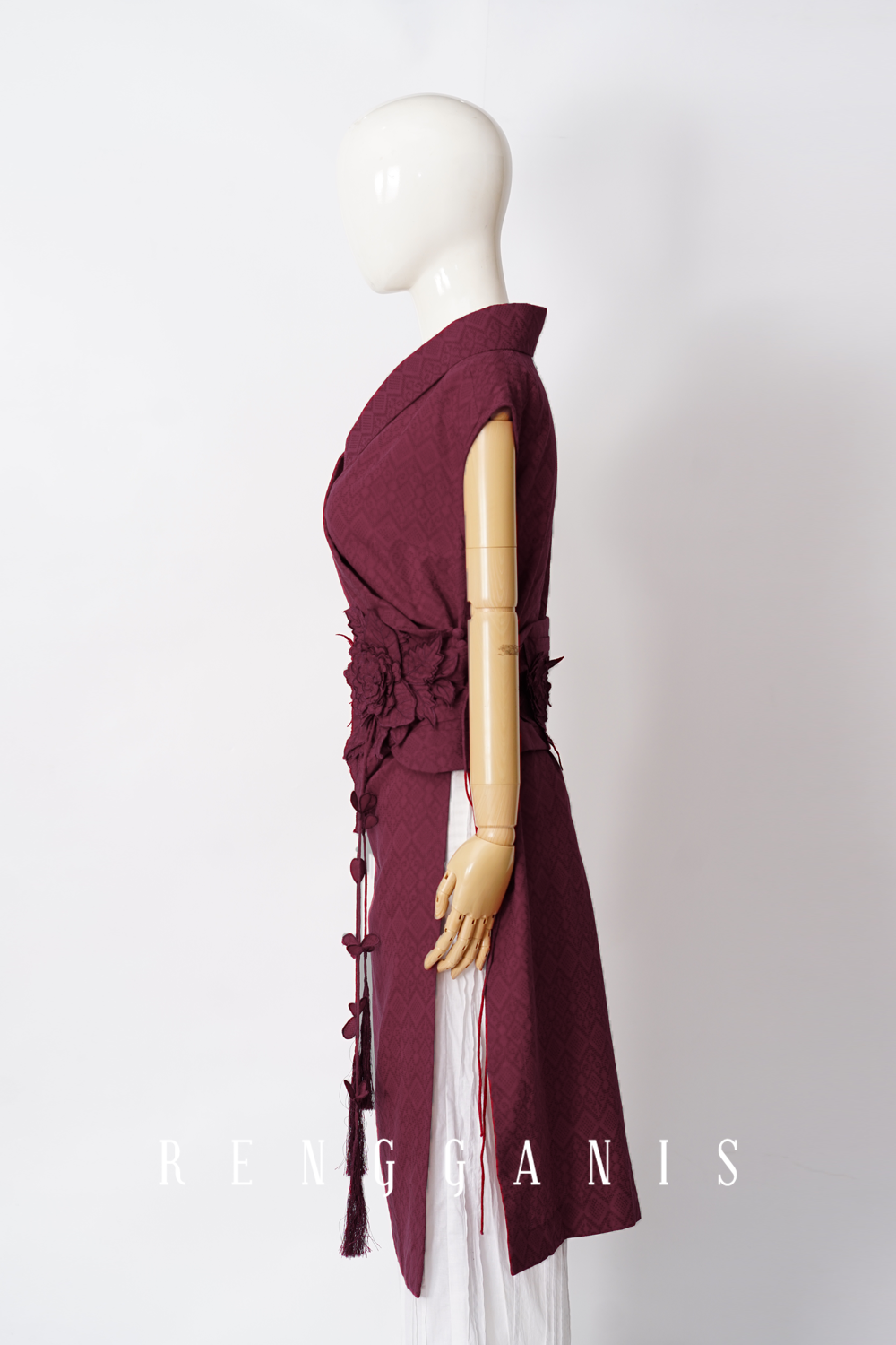 Little Kimono in Maroon