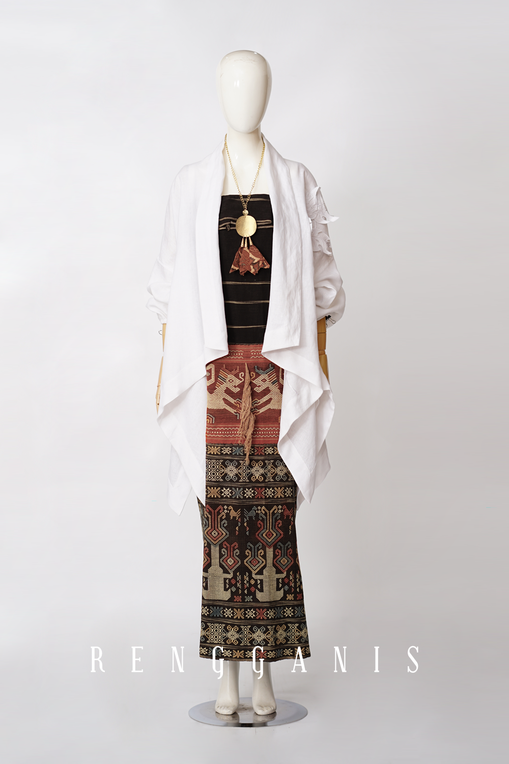 Monstera Kimono Outer in Linen