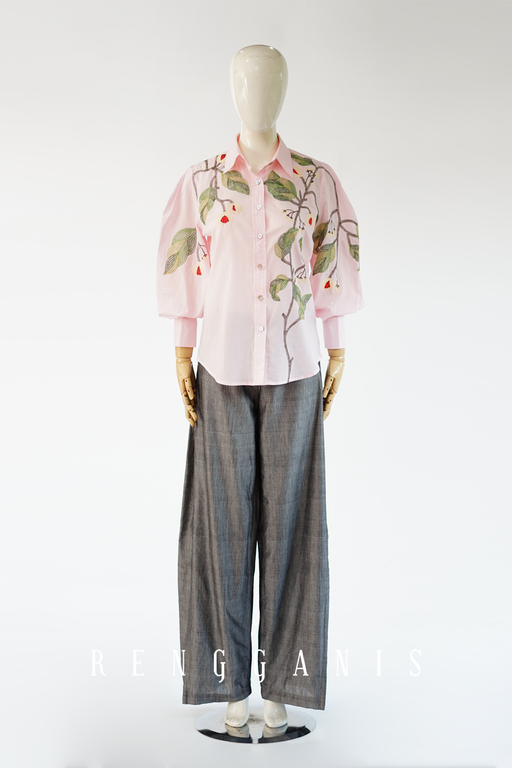 Pala Puffed Shirt in Baby Pink