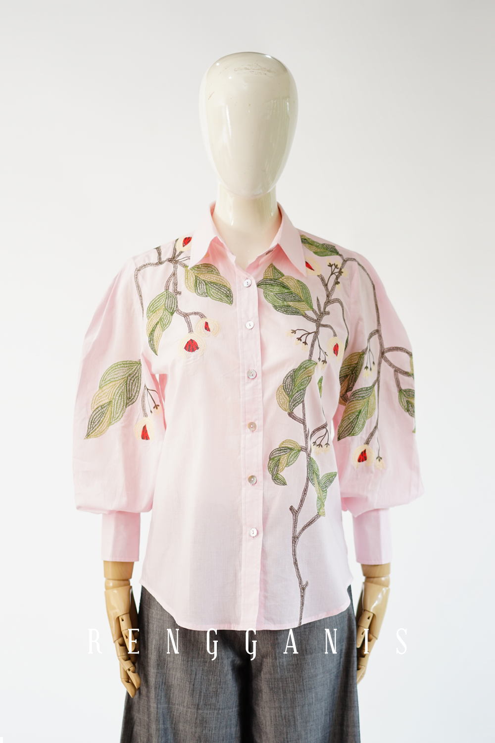 Pala Puffed Shirt in Baby Pink