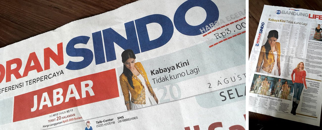 Koran Sindo : Kebaya Kini Tidak Kuno Lagi