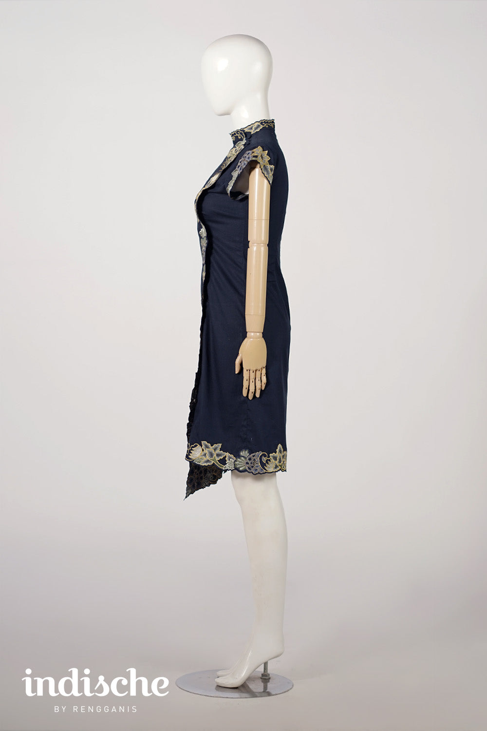 Cap Sleeved Peonies Beskap Dress