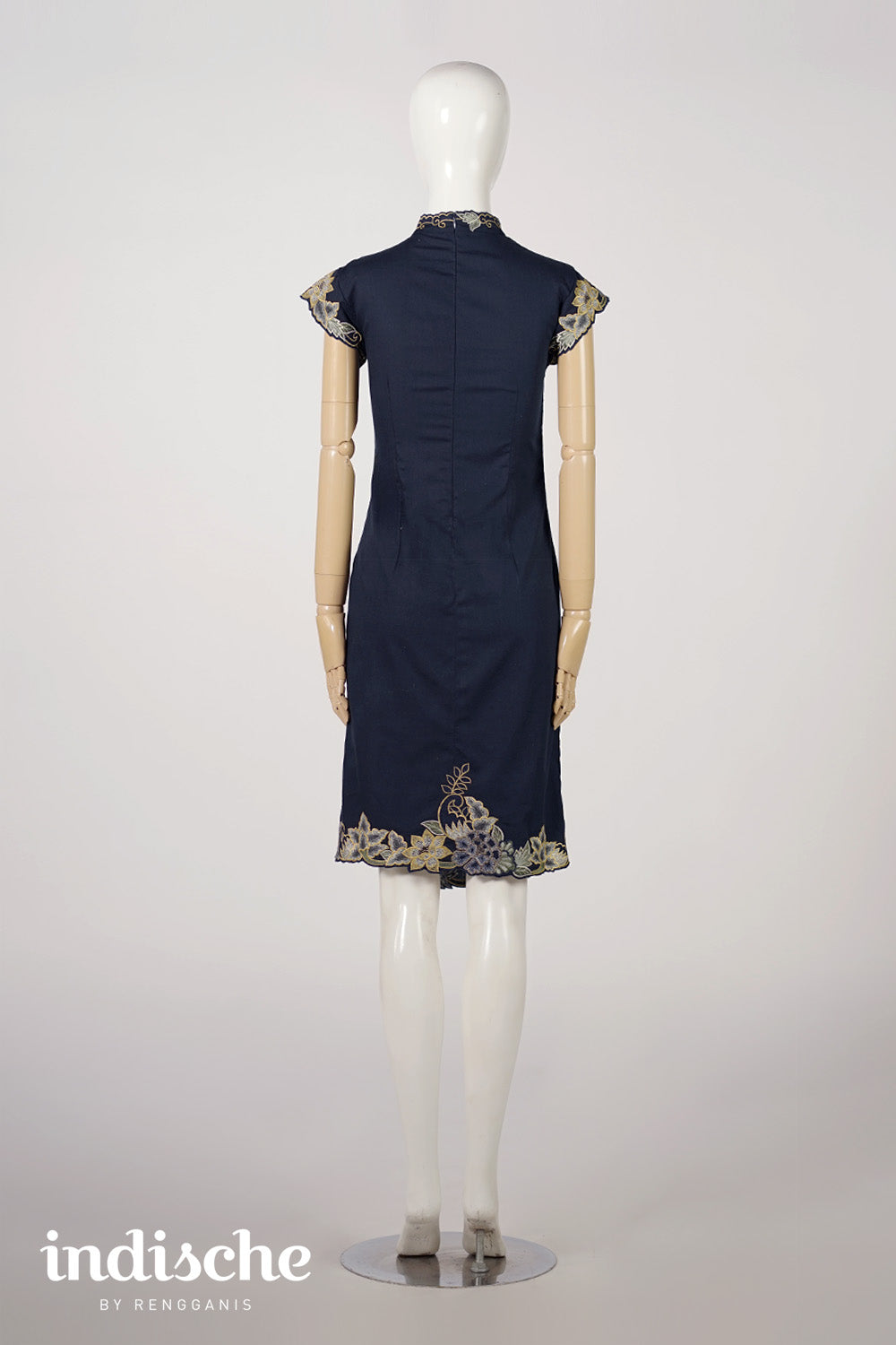 Cap Sleeved Peonies Beskap Dress